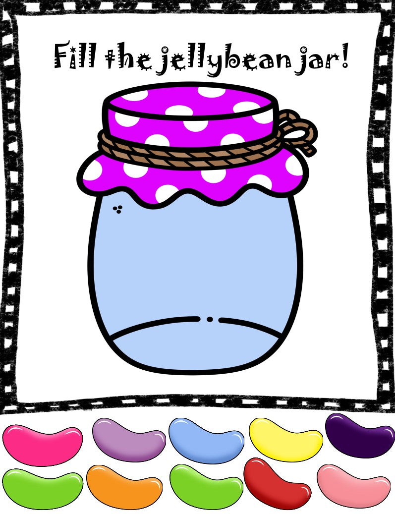 Fill the Jellybean Jar Motivational Chart