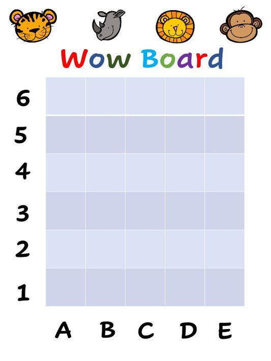 Safari WOW board chart